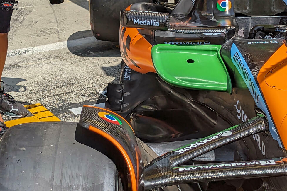 McLaren MCL60: Seitenkasten mit Unterboden
