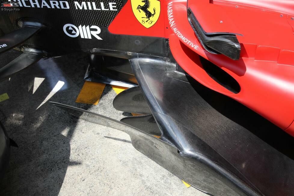 Ferrari SF-23: Unterboden-Vorderkante