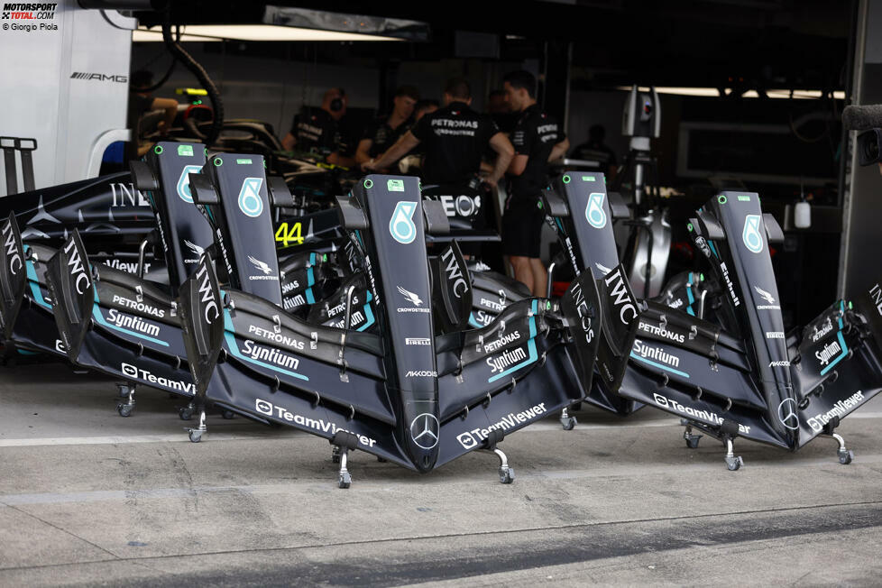 Mercedes W14: Frontflügel