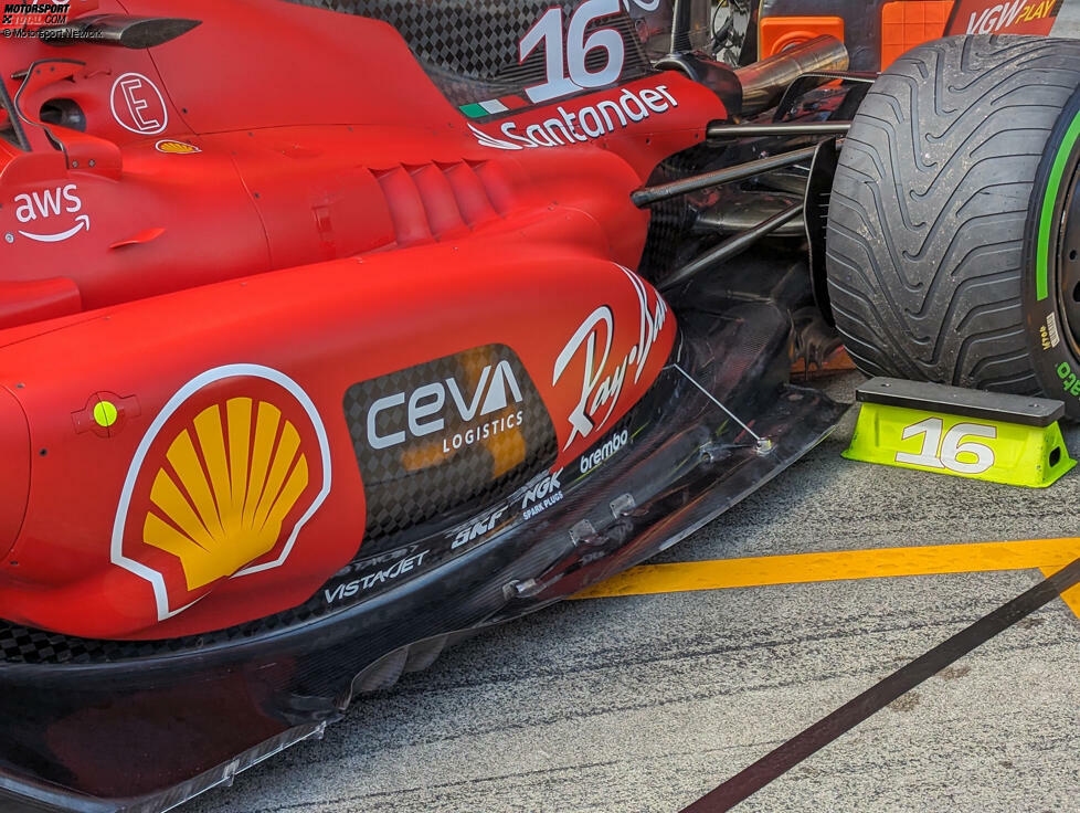 Ferrari SF-23: Seitenkasten mit Unterboden