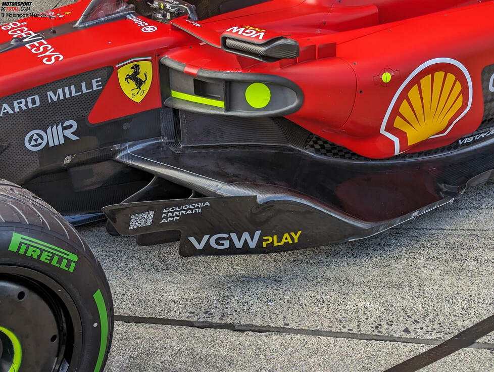 Ferrari SF-23: Seitenkasten mit Unterboden