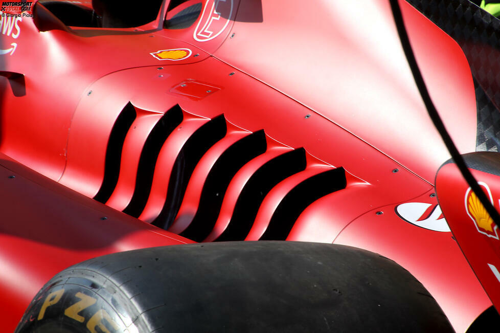 Ferrari SF-23: Kühlöffnungen in der Motorhaube