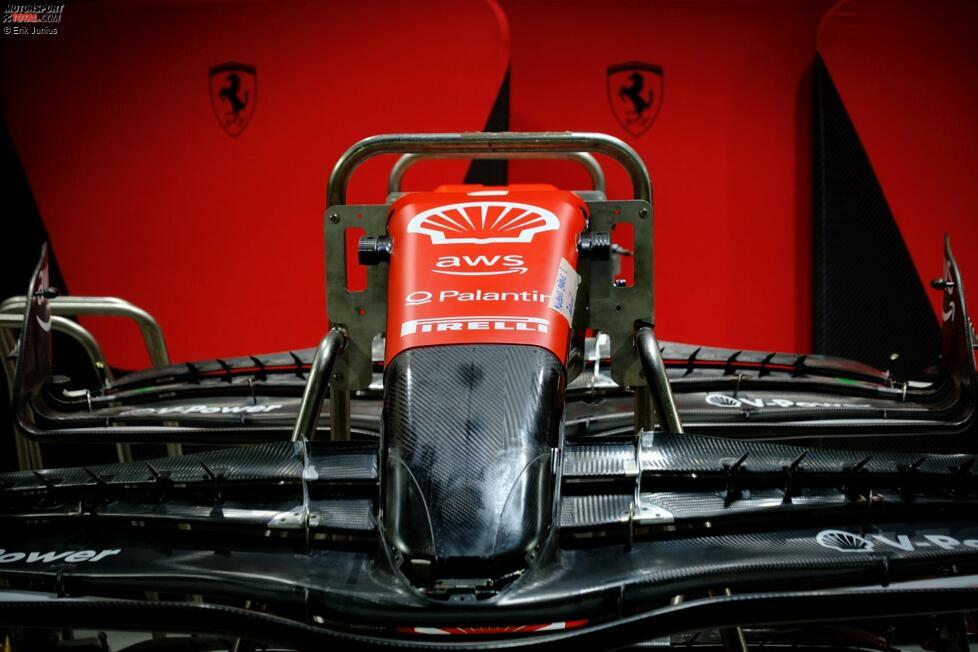 Ferrari SF-23: Frontflügel ohne Nasenabdeckung