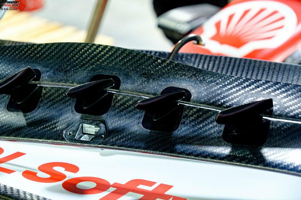 Ferrari SF-23: Frontflügel-Detail