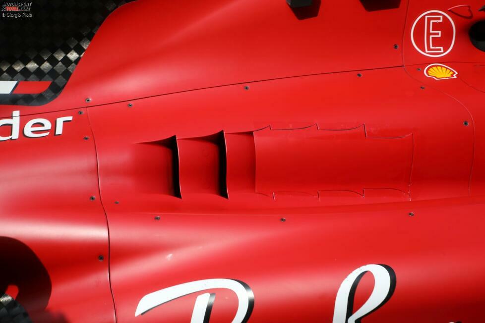 Ferrari SF-23: Motorhaube mit Kühlschlitzen