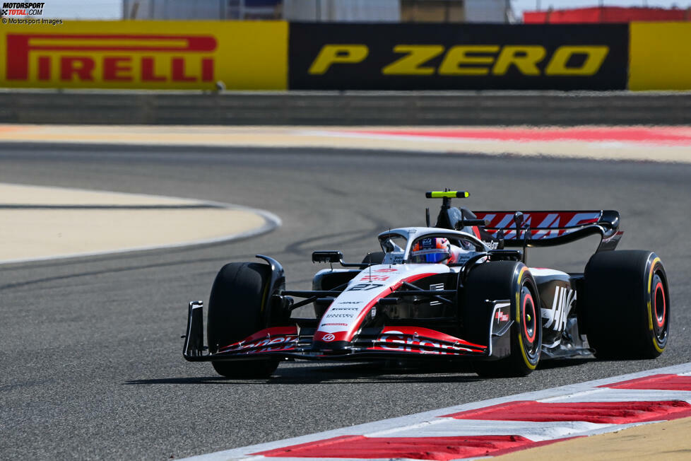 Nico Hülkenberg (Haas) klassierte sich an der fünften Stelle hinter Nyck de Vries (AlphaTauri).