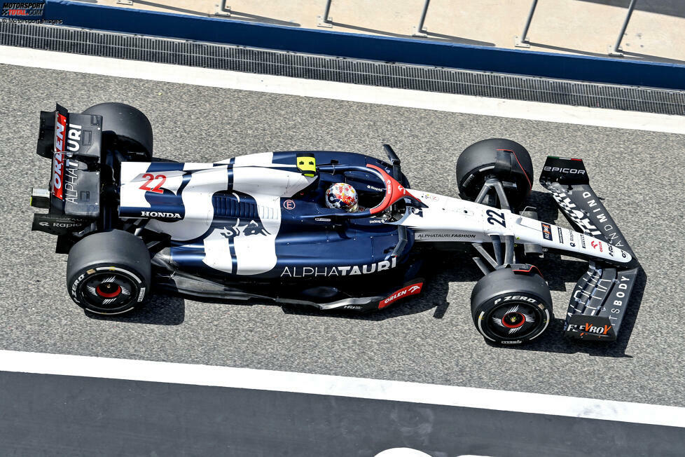 AlphaTauri schloss in puncto Rundenzeit auf P6 ab. Yuki Tsunoda und Formel-1-Neuling Nyck de Vries teilten sich das Programm im AT04. Standfest ist das Auto. AlphaTauris Wochenbilanz in Runden: 456 - die meisten aller zehn Teams.