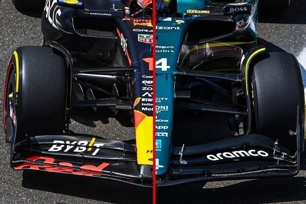 Wie unterscheiden sich die anderen Formel-1-Autos der Saison 2023 vom aktuellen Spitzenfahrzeug Red Bull RB19? Wir machen den Foto-Direktvergleich!