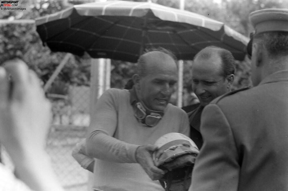 #5 Giuseppe Farina (48 Jahre, 7 Monate, 6 Tage) - Der erste Formel-1-Weltmeister der Geschichte ist sogar noch einmal zweieinhalb Jahre älter als sein Rivale Fangio, als er in Spa 1955 als Dritter auf das Podium fährt. Für den Ferrari-Piloten ist es der letzte Rennstart in der Königsklasse.