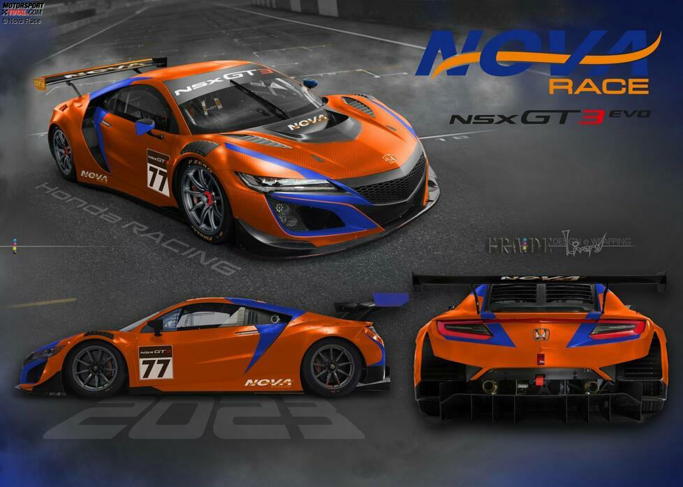 #68 - Nova Race - Diego di Fabio/Erwin Zanotti - Honda NSX GT3 (Rendering mit der ursprünglich geplanten #77) - Silver Cup