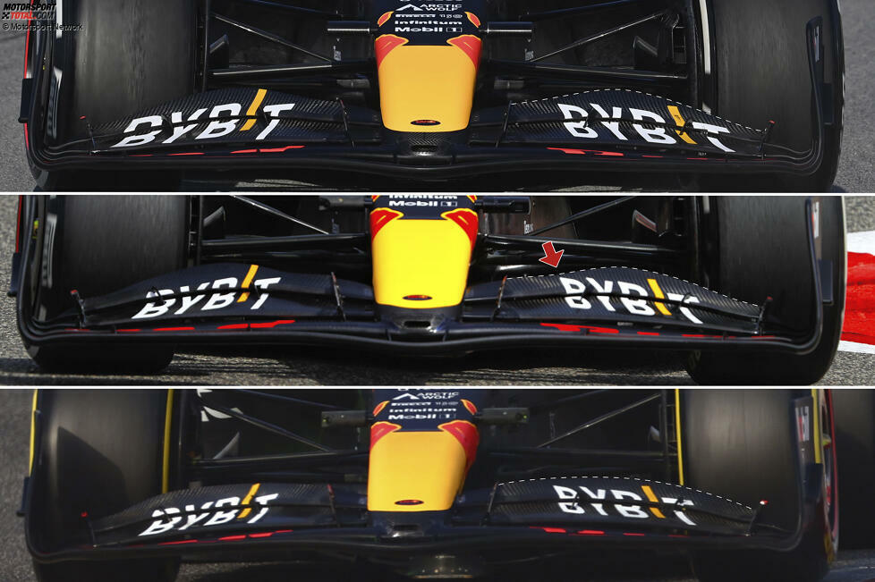 Im Hinblick auf die Flaps spielte es beim Set-up von Red Bull eine Rolle, wie viel Abtrieb auf der Hinterachse das Team auf der jeweiligen Strecke verwendete.