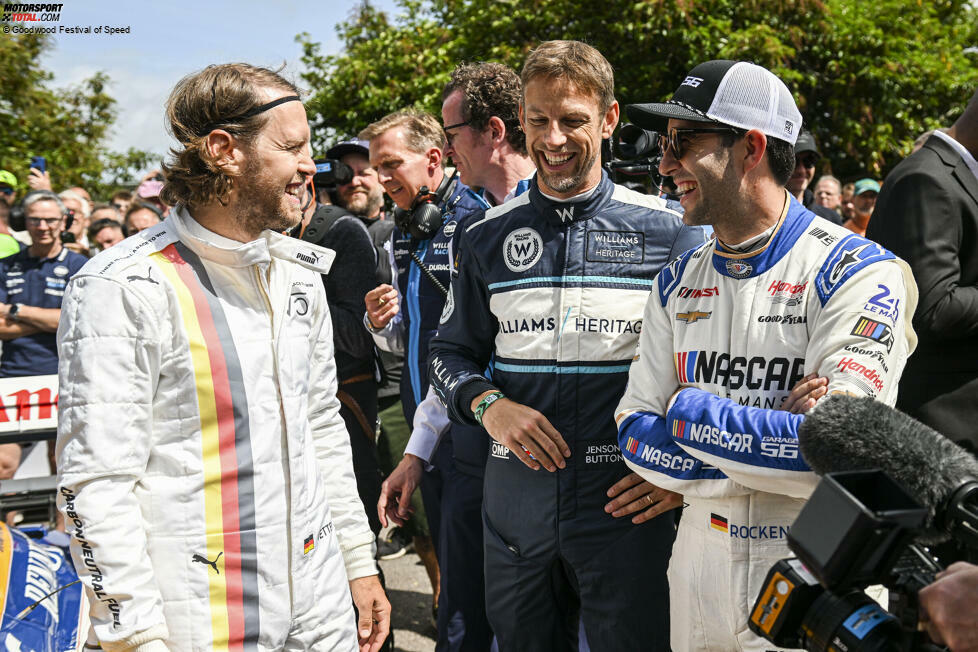 Sebastian Vettel und Jenson Button