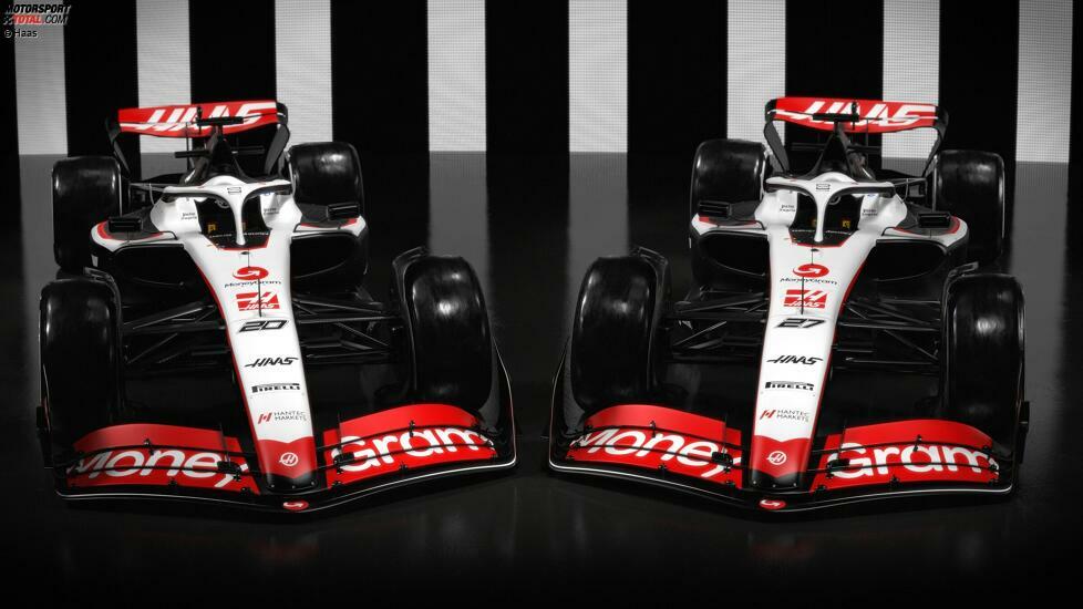 2023 gehen Nico Hülkenberg und Kevin Magnussen für Haas an den Start. Der Rennstall hatte 2022 Platz acht in der WM belegt.