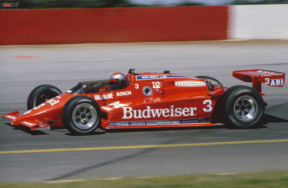 1984 (CART): Mario Andretti (Newman/Haas Racing) im Lola-Cosworth
