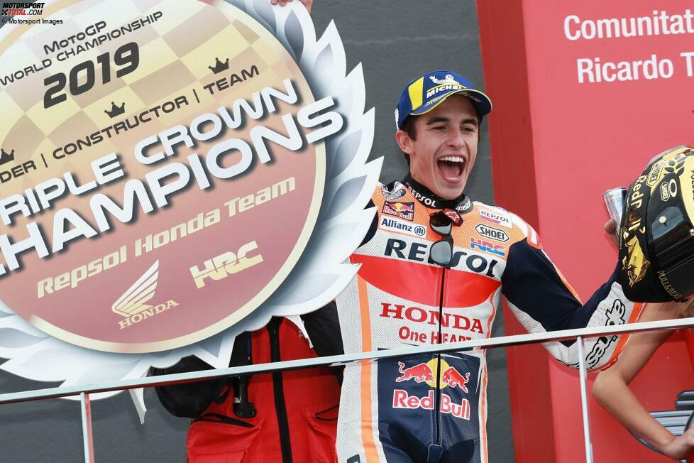 Marc Marquez: 6 Titel (2013, 2014, 2016-19)