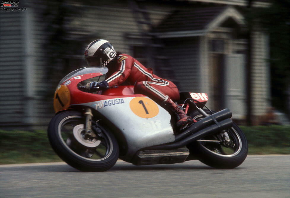 Phil Read ist auf MV Agusta zweimal erfolgreich: Er wird 1973 und 1974 Weltmeister mit der Marke.