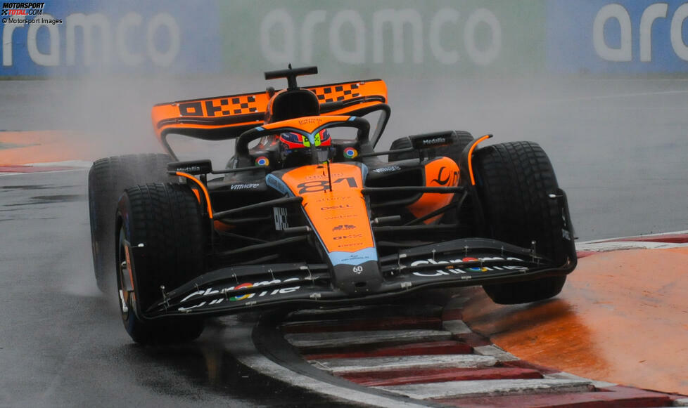 Oscar Piastri (3): Einen Abzug gibt es natürlich für den Unfall im Qualifying. Davon abgesehen aber eine solide Leistung für einen Rookie, wenn man bedenkt, dass der McLaren aktuell nicht zu den Spitzenautos gehört. Am Ende der undankbare elfte Platz und damit keine Punkte.