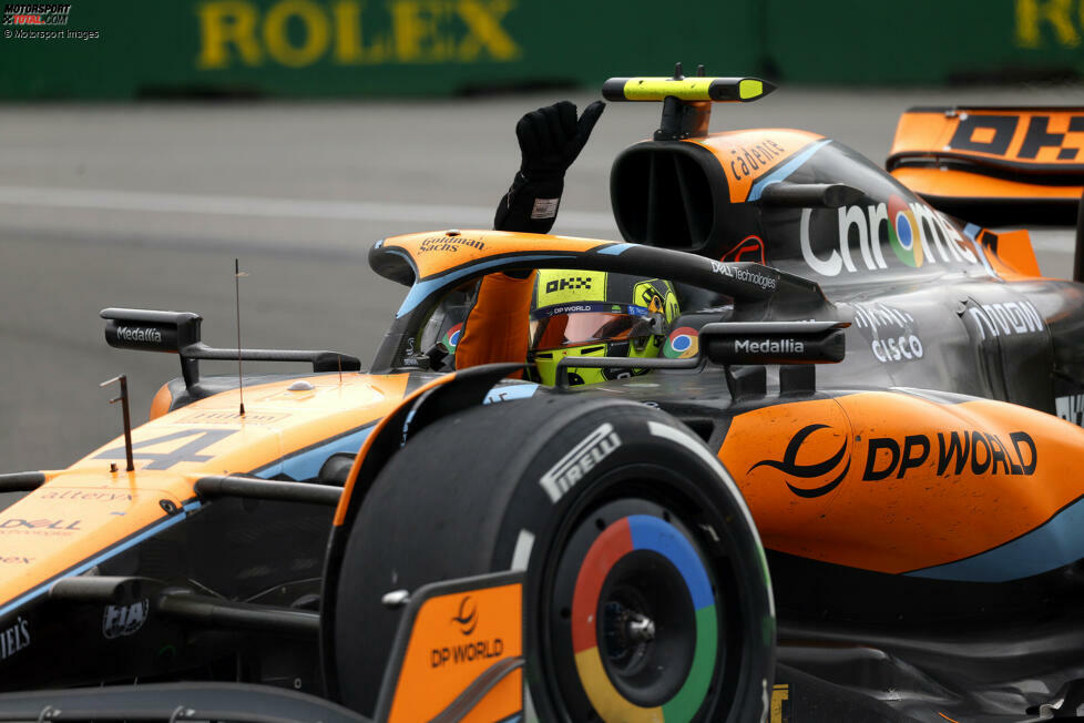 Lando Norris (2): Hier wurde in der Redaktion ziemlich lange diskutiert. Norris selbst spricht von seinem besten Saisonrennen, wir sind uns da nicht so sicher. Fakt ist aber, dass er einige gute Manöver zeigte. Hätte ohne die Strafe, die sehr hart wirkt, zudem gepunktet. Keine Selbstverständlichkeit im McLaren.