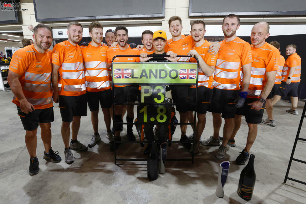 Lando Norris (3): Hier wurde heftig diskutiert, denn von der Pace her hätte er eine bessere Note verdient gehabt. Aber auch er machte zu viele Fehler. Im Qualifying nur P10, obwohl die erste Startreihe drin gewesen wäre. Im Shootout dann sogar die Pole verpasst. So brachte er sich um potenziell bessere Ergebnisse in Sprint und Rennen.
