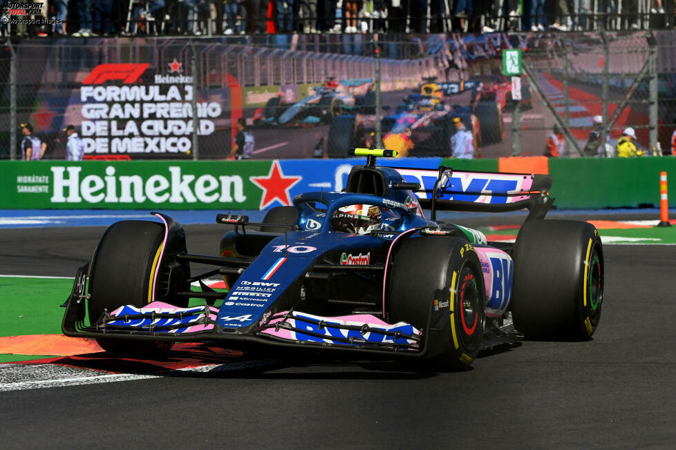 Pierre Gasly (3): Holte keine Punkte, war aber eigentlich schneller als der Teamkollege. Im Qualifying fünf Plätze vor Ocon, im Rennen war er vor der roten Flagge dann auch schon mehr als einen Boxenstopp vorne. Nur die Unterbrechung sorgte dafür, dass das Duell bei Alpine kippte.