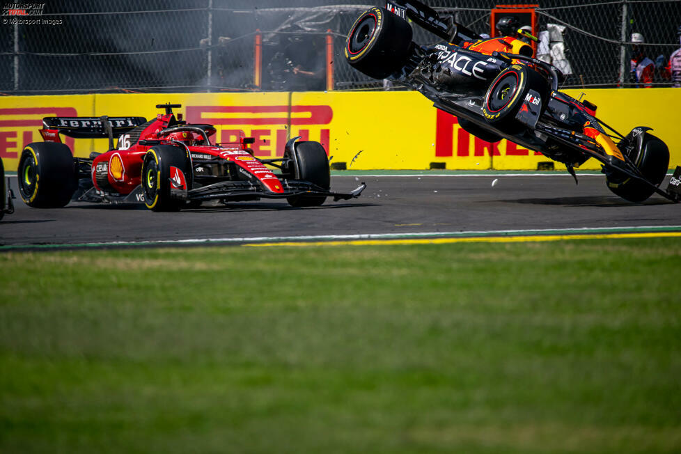 Sergio Perez (4): Auch hier kann man darüber streiten, ob der Startcrash auf seine Kappe geht. Fakt ist: Das Qualifying war (gemessen am Rückstand zu Verstappen) eigentlich ganz solide, und der Start selbst war super. Nur wollte er dann vielleicht etwas zu viel ...