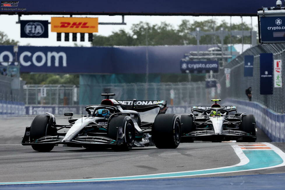 George Russell (2): P4 im Rennen ist wohl das Maximum, das der Mercedes aktuell zulässt. Keine Fehler gemacht, dazu ein ordentlicher sechster Platz im Qualifying, während der Teamkollege bereits in Q2 ausschied. Auch keine Berührung mit einem anderen Fahrer dieses Mal. Ein gutes Wochenende.