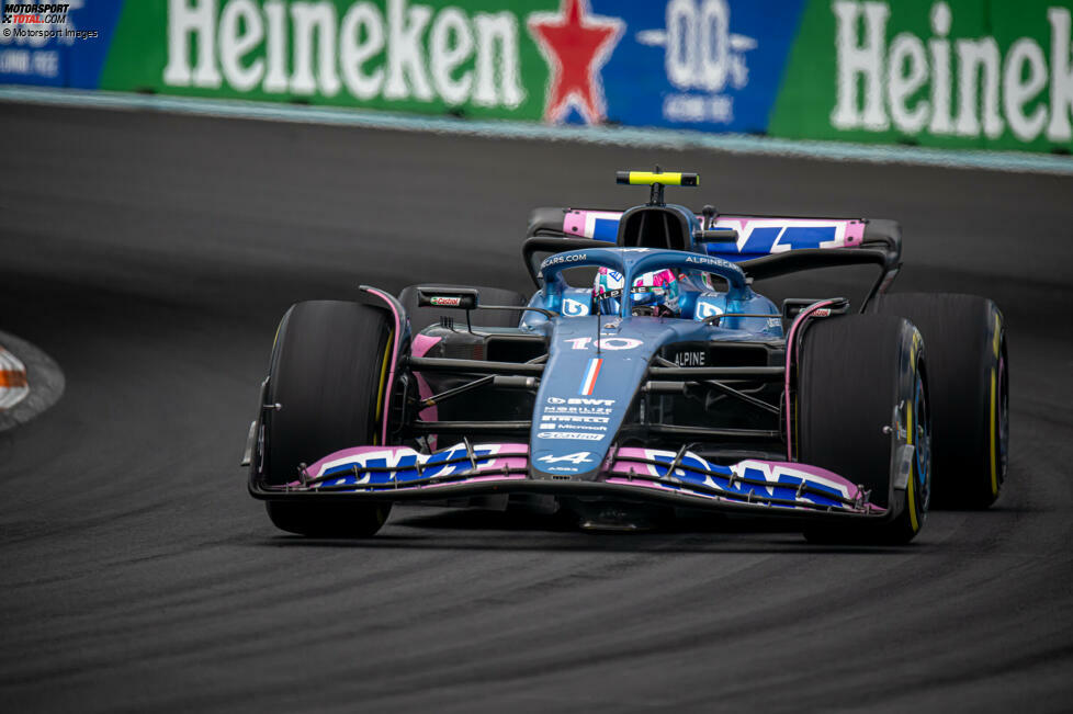 Pierre Gasly (2): Setzte mit P5 im Qualifying ein kleines Highlight für Alpine. Im Rennen dann zwar 