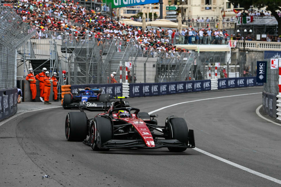 Guanyu Zhou (5): Vorletzter im Qualifying, ohne den Perez-Crash wäre es sogar der letzte Platz gewesen. Damit ist das Wochenende in Monaco dann quasi schon vorbei. Das Rennen lief dann besser, aber für die meisten Redakteure war das zu wenig, um sich noch zur 4 zu retten. Ganz einig waren wir uns aber auch hier nicht.