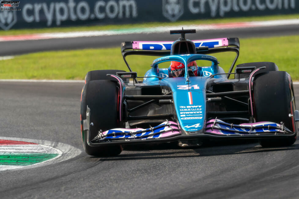 Esteban Ocon (4): Im Prinzip ein Abziehbild des Teamkollegen. Einziger Unterschied: Er sah die Zielflagge gar nicht, weil Alpine sein Auto aus 