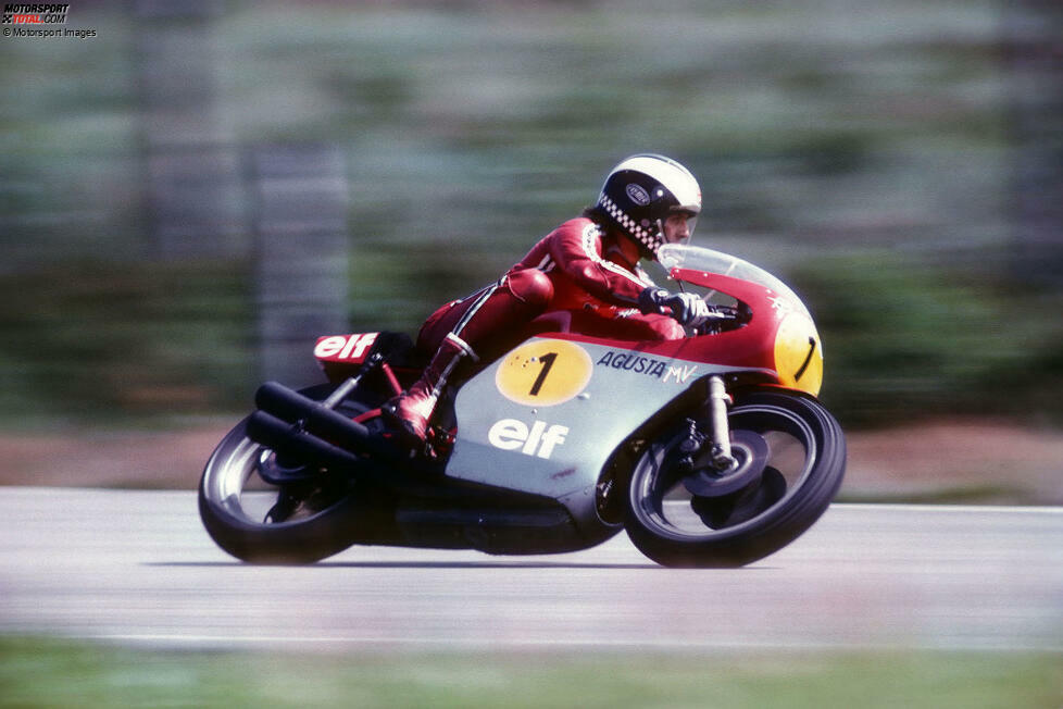 250. Grand Prix: Belgien 1974 in Spa-Francorchamps - Sieger: Phil Read (MV Agusta). Auf dem Weg zum WM-Titel in der 500er-Klasse siegt Read unter anderem beim 250. Grand Prix der WM-Geschichte, der genau wie schon der 200. auf der 