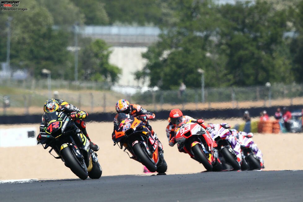 1000. Grand Prix: Frankreich 2023 in Le Mans - Sieger Marco Bezzecchi (VR46-Ducati). Beim ersten Tausender-Jubiläum der Motorrad-WM setzt sich 