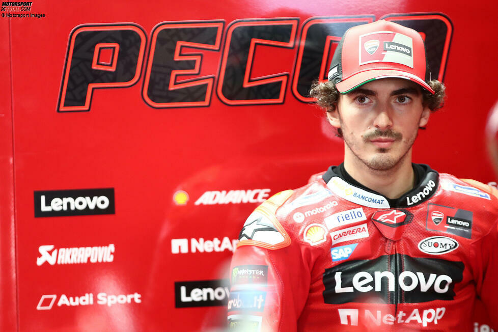 Francesco Bagnaia (Italien) steht als aktueller MotoGP-Weltmeister bis Ende 2026 bei Ducati unter Vertrag. Die Verlängerung um zwei Jahre wurde kurz vor dem Saisonauftakt 2024 bekanntgegeben.