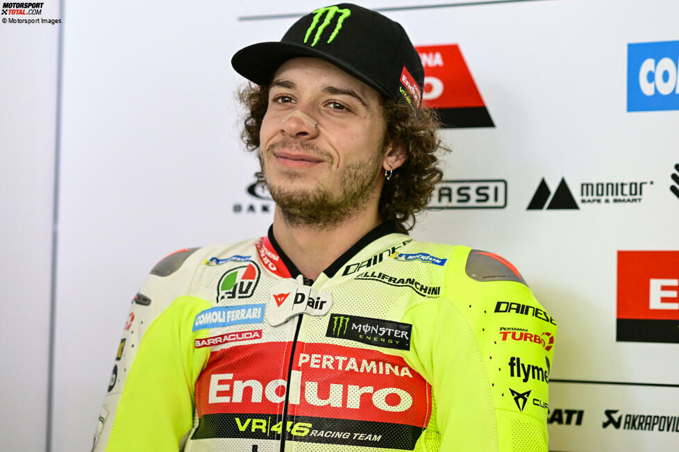 Marco Bezzecchi (Italien) besitzt bei VR46-Ducati einen Vertrag bis Ende 2024. Danach wird er für die Jahre 2025 und 2026  Aprilia-Werksfahrer neben Jorge Martin.