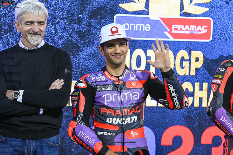 Jorge Martin (Spanien) hat bei Pramac-Ducati einen Vertrag bis Ende 2024. Dass er für 2025 ins Werksteam aufsteigen will, hat er kurz vor Saisonbeginn 2024 nachdrücklich betont.