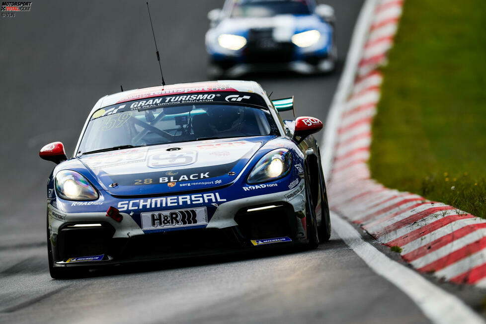 Platz 4: Heiko Eichenberg/Fabio Grosse/Niklas Grütter (SRS Team Sorg Rennsport; Porsche 718 Cayman GT4 CS - CUP3) - 113 Punkte