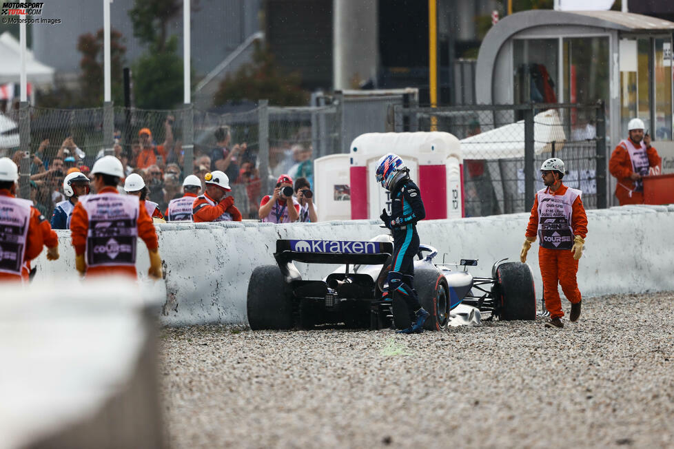 Logan Sargeant (5): Der Williams war an diesem Wochenende schlecht. Das entschuldigt aber nicht seinen Abflug in FT3 und das Qualifying, in dem er mehr als sechs Zehntel langsamer als der Vorletzte war. Es bleibt dabei: Der Rookie macht zu viele Fehler - und ist dabei meistens auch noch zu langsam.