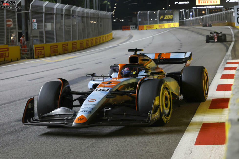 Alexander Albon (3): Hätte ohne den Perez-Beschuss sicher gepunktet, im besten Fall wäre P8 möglich gewesen. Die 2 bekommt aber auch er nicht, weil unter anderem das Qualifying zu schwach war. Dazu profitierte er bei seiner Aufholjagd am Ende von einem Stopp hinter dem virtuellen Safety-Car.
