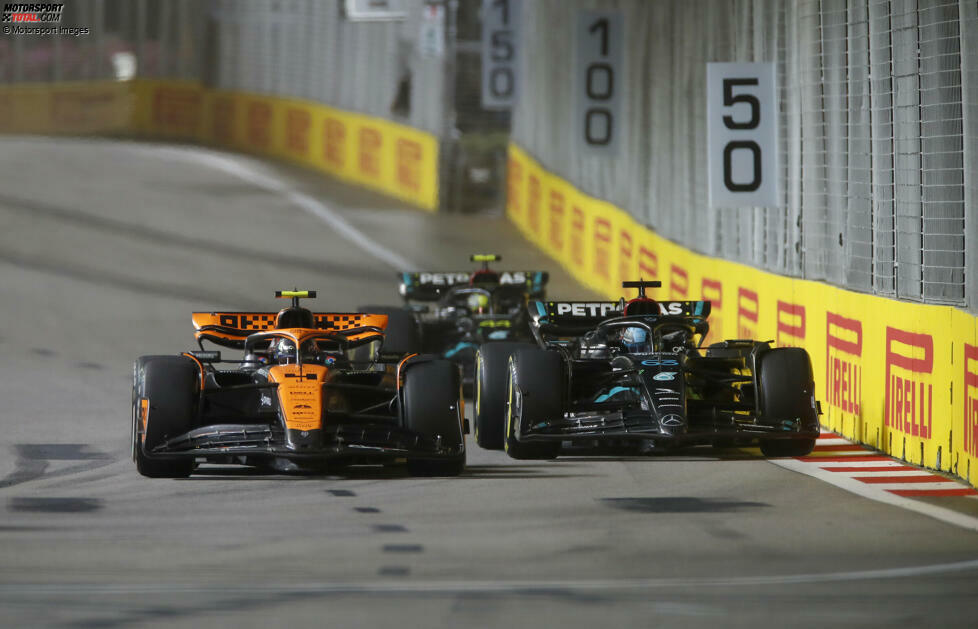 Lando Norris (1): Er liegt bei uns genau an der Grenze zwischen 1 und 2. Einerseits bekam er P2 auf der Strecke 