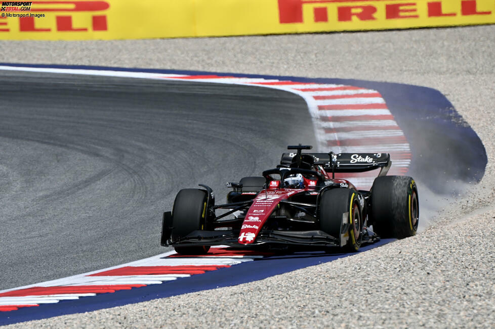 Valtteri Bottas (4): Zweimal konnte der Finne in seiner Karriere in Spielberg gewinnen, davon war am Wochenende aber nicht viel zu sehen. Das ging schon mit einem Dreher in Q1 los, setzte sich mit P19 im Shootout und dem letzten Platz im Sprint fort. Im Rennen P15 mit Schaden am Auto. Auch hier nur knapp noch eine 4.