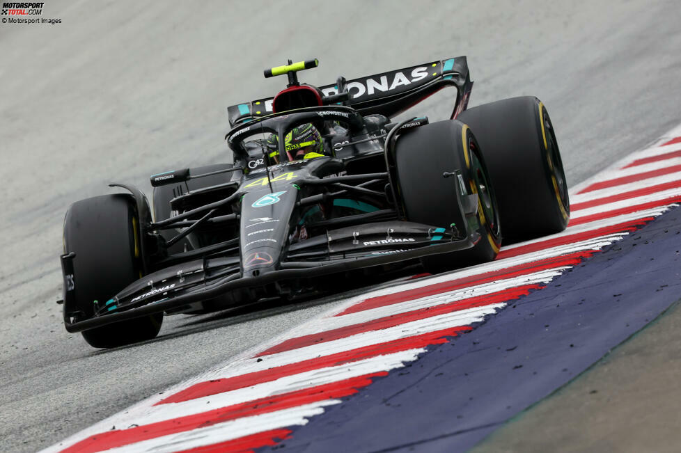 Lewis Hamilton (4): Das Qualifying war mit P5 solide, doch danach ging es den Bach runter. Im Shootout raus in SQ1 und im Sprint ohne Punkte, im Rennen mehrere Strafen wegen Vergehen gegen die Tracklimits und am Ende hinter dem Teamkollegen. Spielberg war noch nie seine beste Strecke, und das war auch 2023 wieder so.