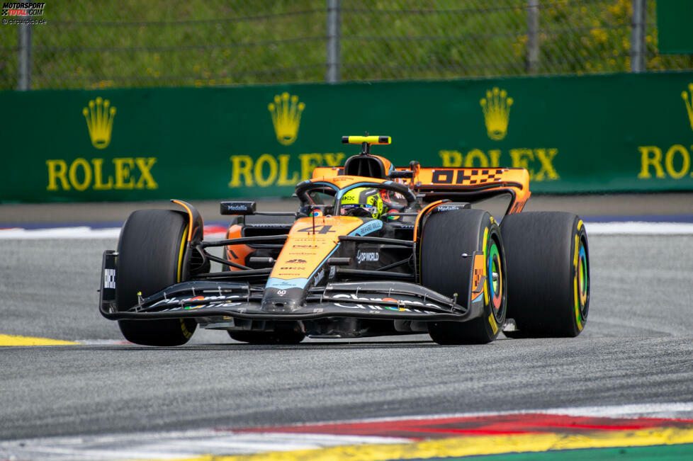 Lando Norris (2): Hier haben zwei Redakteure sogar die 1 gezogen, doch die Mehrheit war 