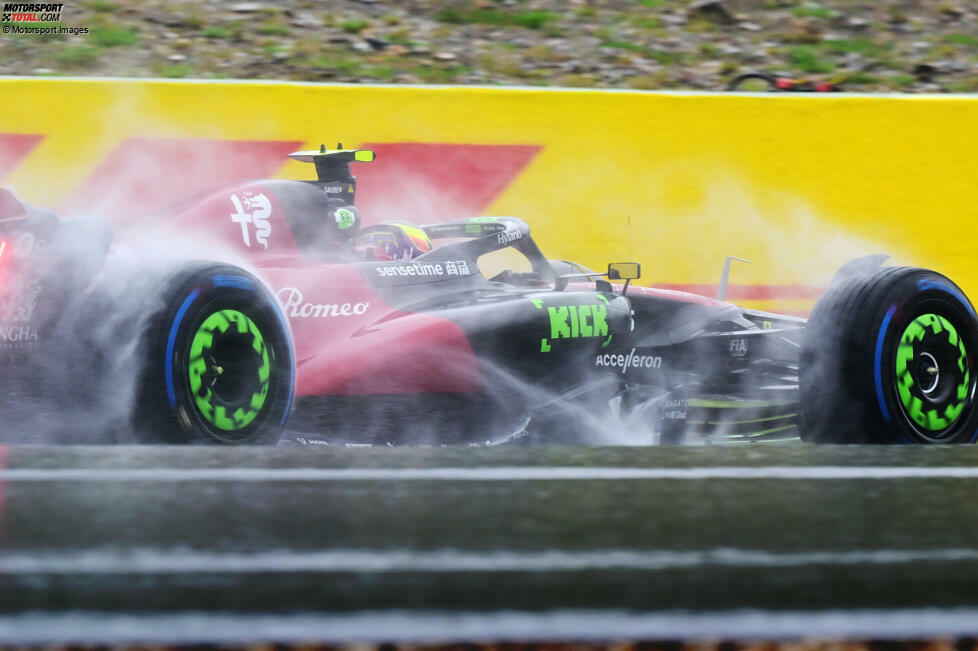 Guanyu Zhou (4): Aus in Q1 am Freitag, Vorletzter im Shootout und auch im Sprint und im Rennen jeweils hinter dem Teamkollegen. Nach dem Belgien-Wochenende muss man davon ausgehen, dass sein starkes Qualifying in Ungarn nur eine Eintagsfliege war ...