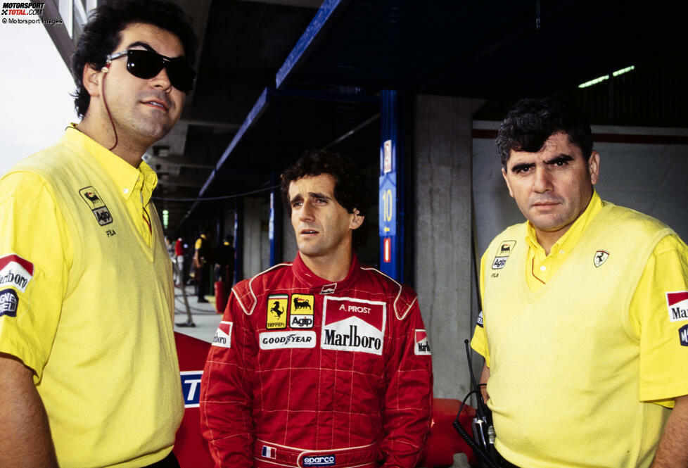 Am Ende ist Prost allerdings nur einer von vielen Fahrern, die in diesen Jahren an Ferrari scheitern. Zwar gewinnt er 1990 fünf Rennen und wird Vizeweltmeister. Im folgenden Jahr schmeißt ihn Ferrari nach öffentlicher Kritik am Auto allerdings vorzeitig raus. Prost wird 1993 noch ein viertes Mal Weltmeister - dann aber mit Williams.
