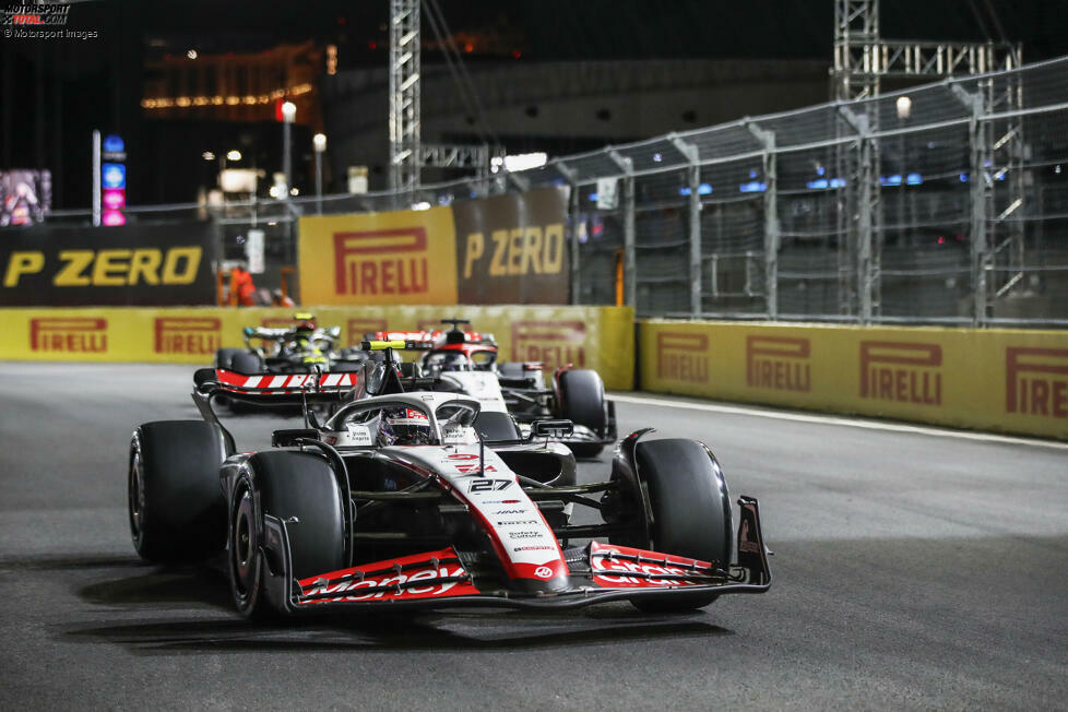 Nico Hülkenberg (4): Entschied sich am Wochenende bewusst für das ältere Haas-Paket, was aber auch keine Wunder bewirkte. Im Qualifying war in Q2 Feierabend, im Rennen spülte ihn die chaotische Startphase in die Punkte, wo er sich aber nicht halten konnte. Lag bei seinem Ausfall auf P15 und hatte wieder einmal keine Chance auf Zähler.