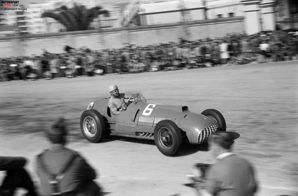#5: Dorino Serafini (41 Jahre, 43 Tage) - Der Italiener macht sich eigentlich einen Namen im Motorradrennsport und geht 1950 nur ein einziges Mal in der Formel 1 an den Start. Beim Saisonfinale in Monza wird er für Ferrari Zweiter - allerdings unter Mithilfe von Alberto Ascari, mit dem er sich das Auto teilt.