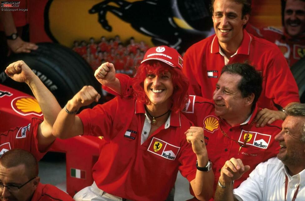 Der Lauf wird beim vierten Rennen in Silverstone von David Coulthard gestoppt, wo Schumacher Dritter wird. Sein WM-Rivale ist letztendlich aber Mika Häkkinen. Der Finne hat zwischendurch die Überhand, doch am Saisonende gewinnt Schumacher noch einmal vier Rennen in Serie und holt sich mit insgesamt neun Saisonsiegen den Titel.