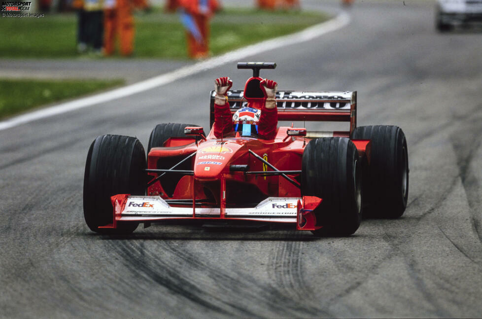 Michael Schumacher (2000): Der Deutsche ist der einzige Fahrer, der es gleich mehrfach in unsere Liste schafft! Nachdem er bereits 1994 für Benetton mit vier Siegen in die Saison gestartet war, bringt er es sechs Jahre später mit Ferrari in Australien, Brasilien und Imola immerhin auf drei Siege zu Saisonbeginn.