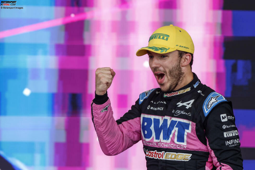Pierre Gasly (Redaktion: 2) - Erneute Zustimmung von uns. Im Sprint bereits gepunktet und im Rennen auf dem Podium. Natürlich gehörte auch eine Portion Glück dazu, aber mit einer fehlerfreien Leistung verdiente er sich P3 und damit auch seine Note.
