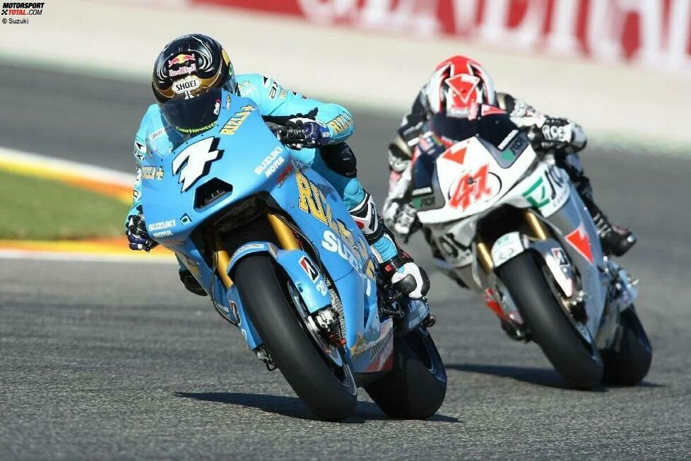 Chris Vermeulen tritt von 2005 bis 2009 in der MotoGP an, im ersten Jahr mit Honda, danach mit Suzuki. Beim Grand Prix von Frankreich 2007 gelingt dem Australier im Regen sein erster und einziger Sieg in der Königsklasse.