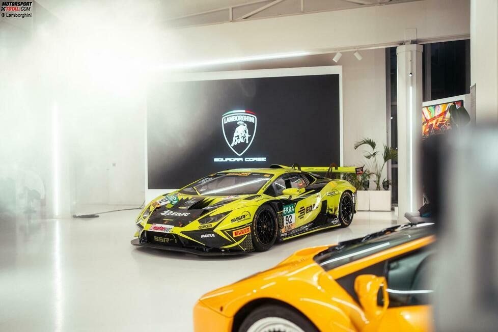 Dabei handelt es sich um den Lamborghini Huracan GT3 Evo2 von Mirko Bortolotti, mit dem der Italiener der Audi-Tochter einen der größten Motorsport-Erfolge der Historie seit dem Gründungsjahr 1963 bescherte.
